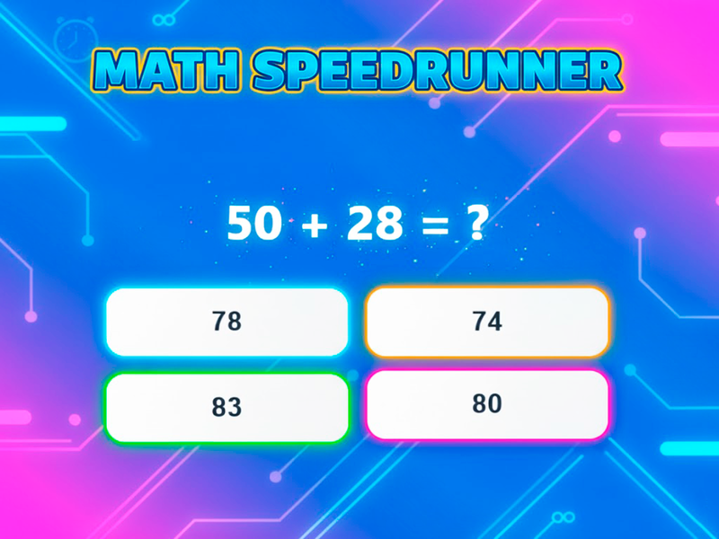 Math Speedrunner — грай безкоштовно онлайн на SGameS
