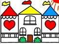 Гра Назад до школи книжка-розмальовка DOLLHOUSE  онлайн