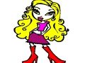 Гра Легка розмальовка Bratz  онлайн