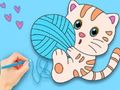 Гра Книжка-розмальовка: милий кіт  онлайн