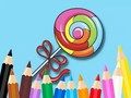 Гра Книжка-розмальовка: льодяник  онлайн