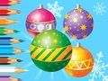 Гра Книжка-розмальовка: різдвяні кульки  онлайн