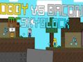 Гра Оббі проти Бекона: MCSkyblock  онлайн
