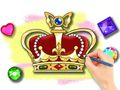 Гра Книжка-розмальовка: Королівська корона  онлайн