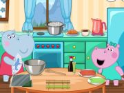 Гра Японська кулінарна вечірка Hippo  онлайн