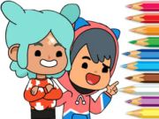 Гра Розмальовка: Toca Boca Friends  онлайн