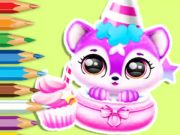 Гра Книга розмальовки: День народження дитини Fluff  онлайн