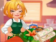 Гра Кухня Роксі: Весняний рулет  онлайн