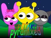 Гра Sprunki Pyramixed: Night Edition онлайн