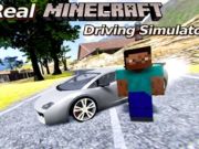 Гра Справжній симулятор водіння Minecraft  онлайн