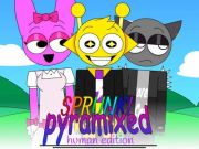 Гра Sprunki Pyramixed: Human Edition  онлайн