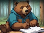 Гра Розумний письменник ведмедя порятунок  онлайн