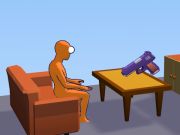 Гра Стрілець з пістолета Ragdoll: майданчик для спінера Cannon  онлайн