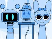 Гра Huggy Mix Sprunki Music Box  онлайн