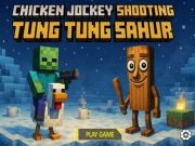 Гра Курячий жокей перестрілка з Tung Tung Sahur онлайн