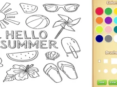 Hello Summer Coloring Book for Kids — безкоштовна онлайн гра