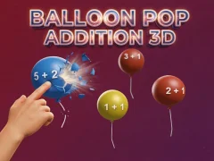 Balloon Pop Addition 3D — безкоштовна онлайн гра