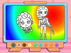 Coloring Book: Kpop Rumi — безкоштовна онлайн гра