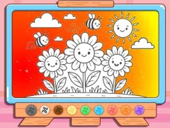 Coloring Book: Happy Flower — безкоштовна онлайн гра