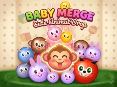 Baby Merge Cute animal drop — безкоштовна онлайн гра
