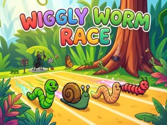 Wiggly Worm Race — безкоштовна онлайн гра
