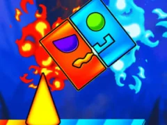 Fire And Water Geometry Dash — безкоштовна онлайн гра