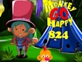 Monkey Go Happy Stage 824 — безкоштовна онлайн гра