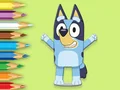 Coloring Book: Happy Bluey — безкоштовна онлайн гра