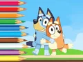 Coloring Book: Bluey And Bingo Holiday — безкоштовна онлайн гра