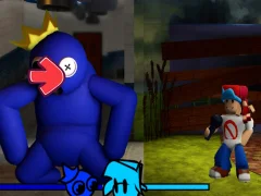 FNF vs Rainbow Friends — безкоштовна онлайн гра
