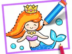 Toddler Drawing: Mermaid — безкоштовна онлайн гра