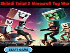 Skibidi Toilet X Minecraft Tug War — безкоштовна онлайн гра