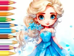 Coloring Book: Frozen Princess — безкоштовна онлайн гра