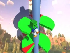 Chicken Jockey Helix Jump — безкоштовна онлайн гра