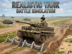Realistic Tank Battle Simulation — безкоштовна онлайн гра