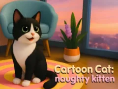 Cartoon Сat: naughty kitten — безкоштовна онлайн гра