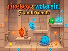 Fireboy & Watergirl 7: and Friends — безкоштовна онлайн гра