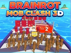 Brainrot Mob Clash 3D — безкоштовна онлайн гра