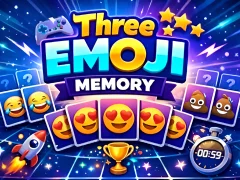 Three Emoji Memory — безкоштовна онлайн гра