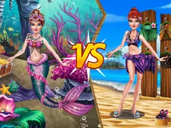 Mermaid vs Princess Outfit — безкоштовна онлайн гра