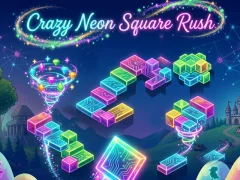 Crazy Neon Square Rush — безкоштовна онлайн гра