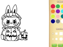 Halloween Labubu Coloring & Drawing Game — безкоштовна онлайн гра