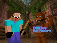 Noob vs 1000 Freddy's — безкоштовна онлайн гра