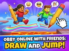 Obby online with friends: Draw and Jump! — безкоштовна онлайн гра