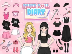Paper Doll Diary: Dress Up DIY — безкоштовна онлайн гра