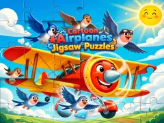 Cartoon Airplanes: Jigsaw Puzzles — безкоштовна онлайн гра