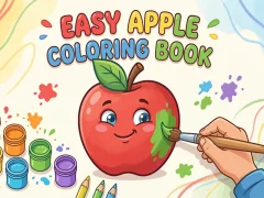 Easy Apple Coloring Book — безкоштовна онлайн гра
