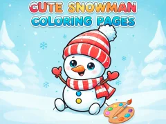 Cute Snowman Coloring Pages — безкоштовна онлайн гра