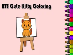 BTS Cute Kitty Coloring — безкоштовна онлайн гра