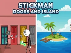 Stickman Doors and Island — безкоштовна онлайн гра